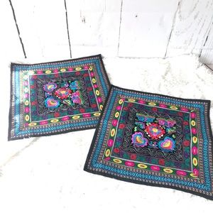 Accent floral pillow cases